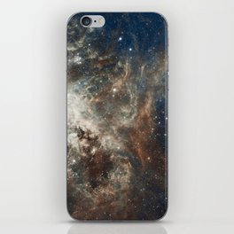 Marble Nebula Galaxy Night Sky Print iPhone Skin