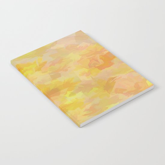 Floating Flowers Painterly Abstract Notebook