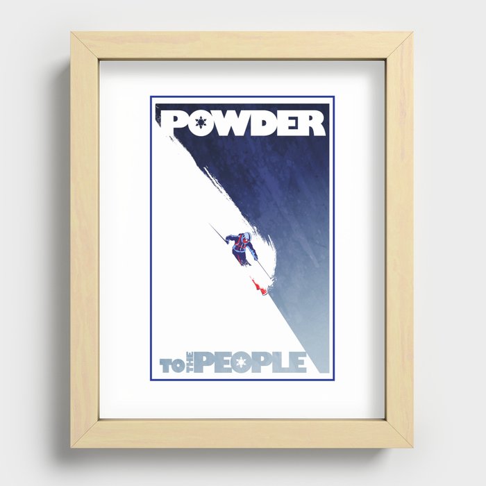 Powder to the people Recessed Framed Print
