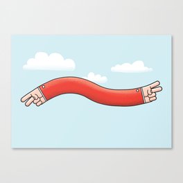 Positively flying Canvas Print