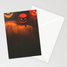 Halloween Jack-o-Lantern Pumpkins Stationery Card