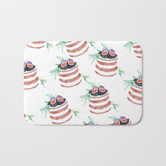 Fig cakes pattern Bath Mat