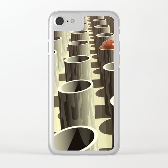 Stockyard of Cylinders Clear iPhone Case