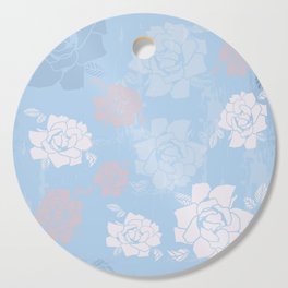 Vintage Blue Floral Cutting Board