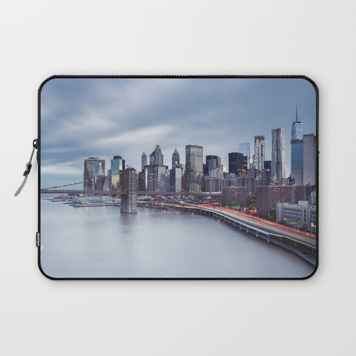 Manhattan Skyline with Brooklyn Bridge Laptop Sleeve