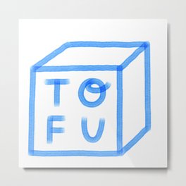 Tofu cube Metal Print