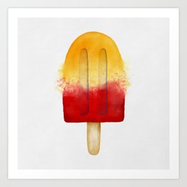 Juicy summer - Popsicle Art Print