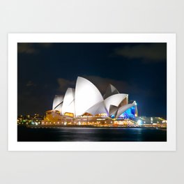 Sydney Opera House Night Art Print