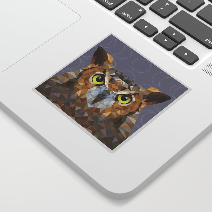 Geo Owl Gray Sticker
