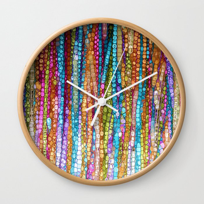 Rainbow Mosaic Wall Clock