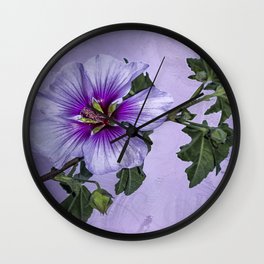 Australian Native Hibiscus Wall Clock
