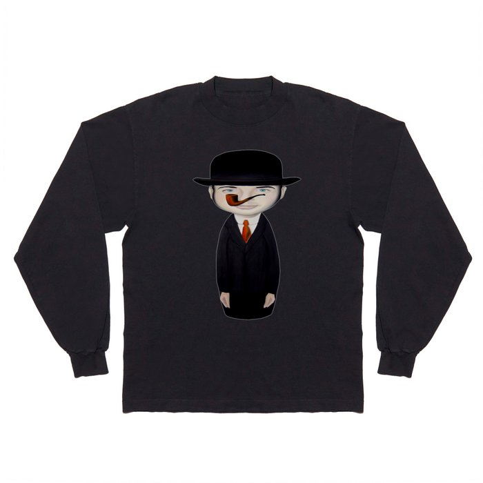 omaggio a Magritte Long Sleeve T Shirt