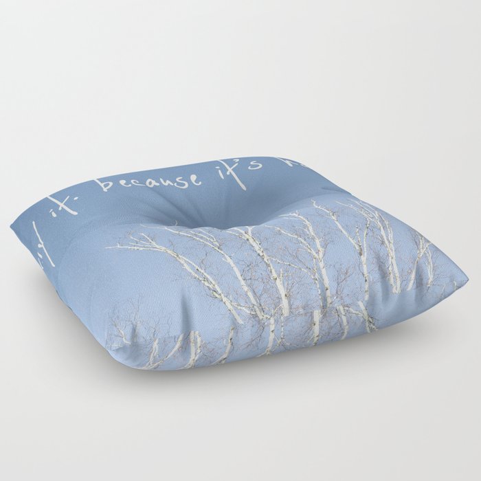 perks of being a wallflower - life is happening Floor Pillow