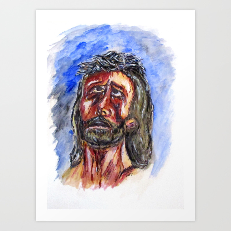 Father Forgive Them Art Print By Clydekell Society6