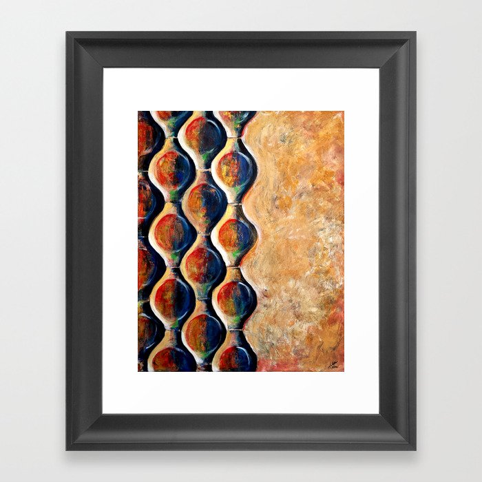 Pea Abstract 3d Framed Art Print