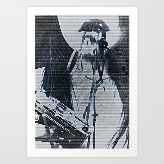 I EAT MUSIC - Surrealism | Abstract | Music Tape | Pop Art | Surrealism | Funny Art Print