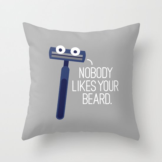 Let's Face It Throw Pillow