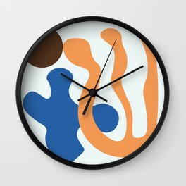 7 Abstract Shapes 211214 Minimal Art  Wall Clock