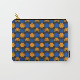 Swirls and Whirls - Blue & Orange 02 (Patterns Please) Carry-All Pouch