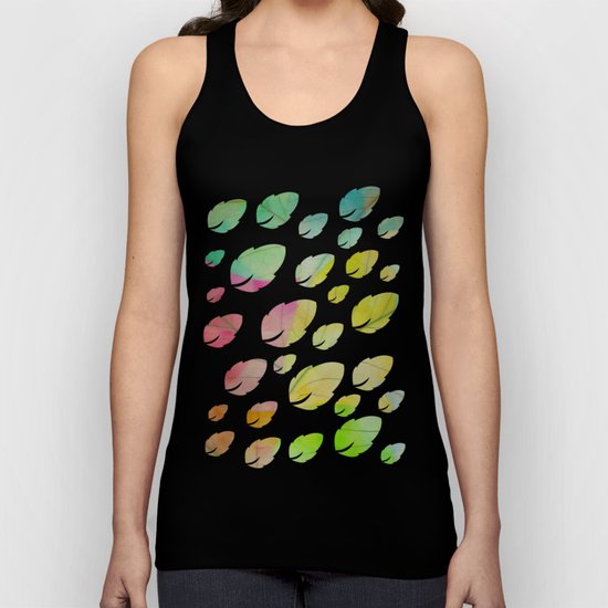Pattern of Colorful Leaves Unisex Tank Top