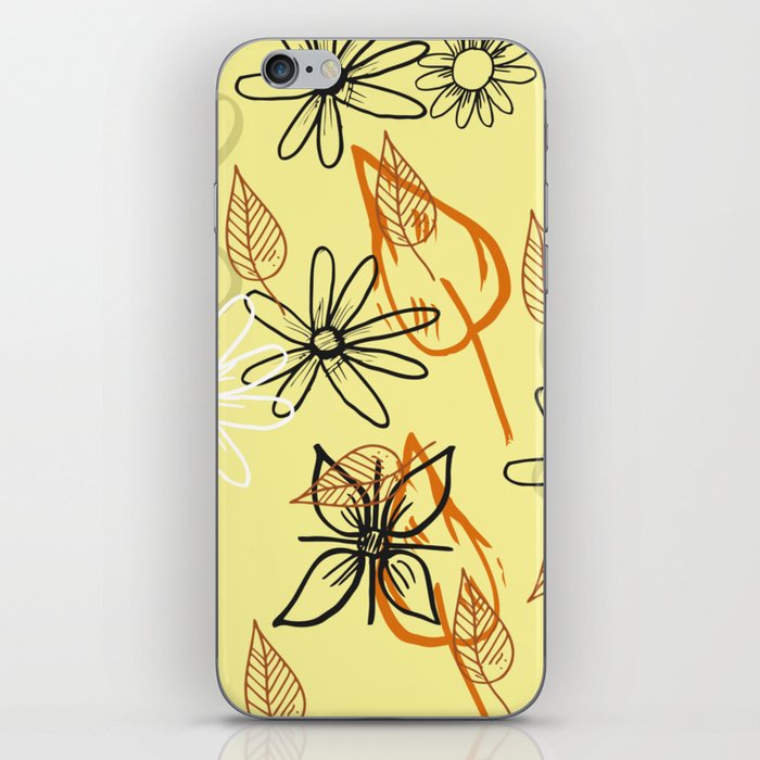 Flower And Leaves iPhone Skin
