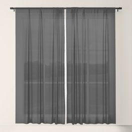 Eel Black Sheer Curtain