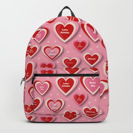 Anti-Valentines Bite Me - Pink Backpack