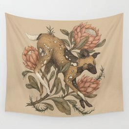 African Wild Dog Wall Tapestry