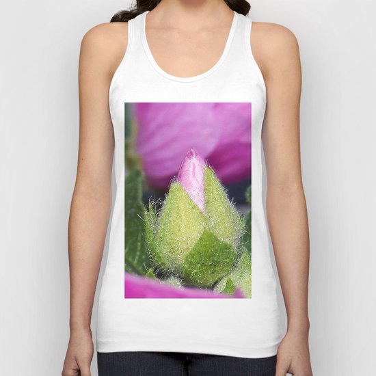 Musk Mallow Bud Unisex Tank Top