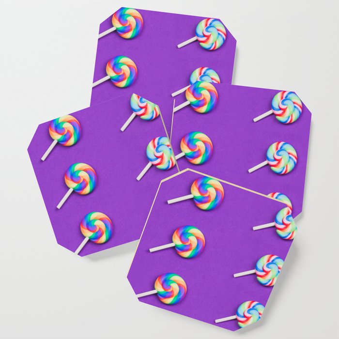Purple Lollipop Coaster