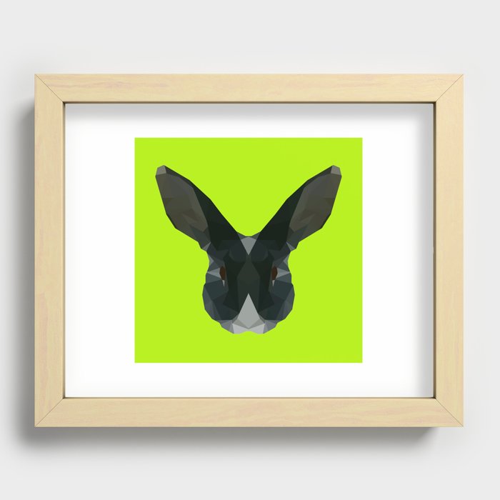 Corbin Low Poly Recessed Framed Print