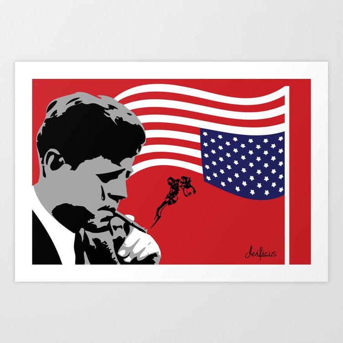 Star Spangled Assassination - JFK Art Print