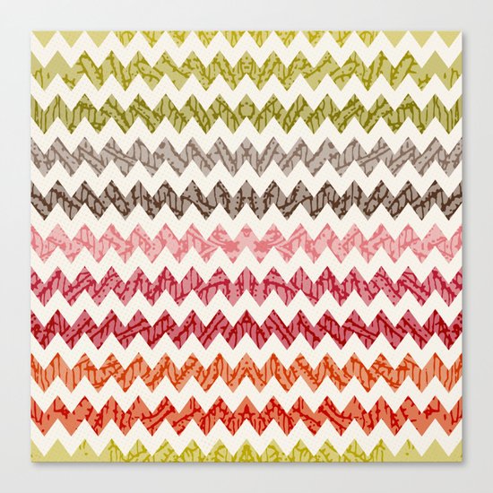 TRIBAL CHEVRON PATTERN Canvas Print