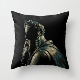 Moses Sculpture Throw Pillow