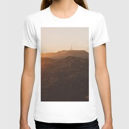 Hollywood Sign from Griffith in the sunset T-shirt