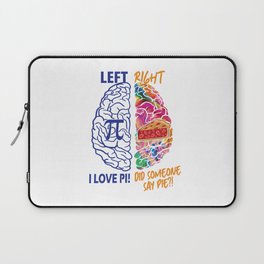 Left Brain Right Brain Pi Laptop Sleeve