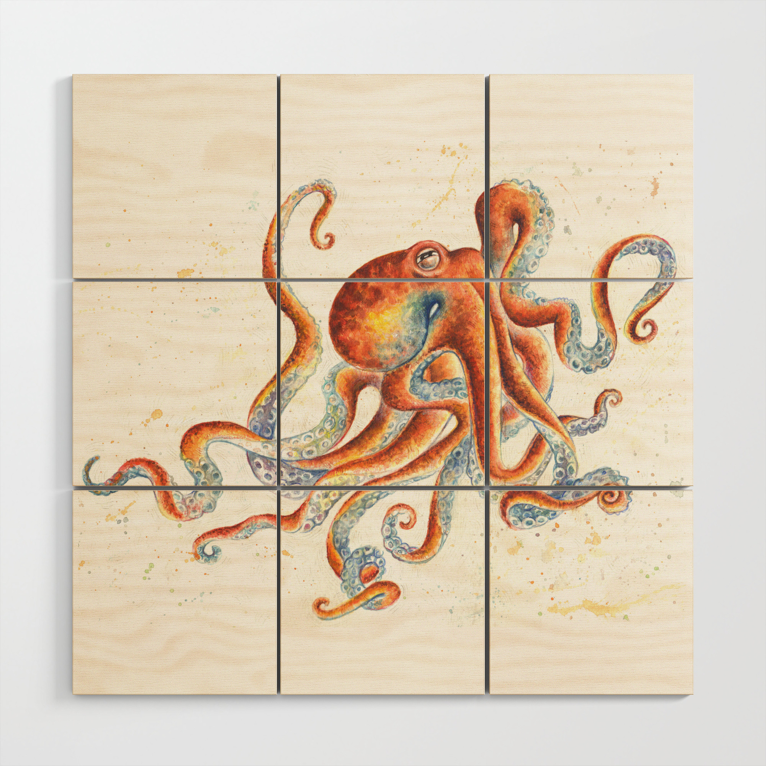 Octopus Wood Wall Art By Patriziaambrosini Society6