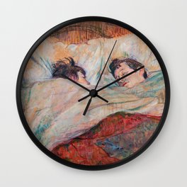 Toulouse-Lautrec - The Bed Wall Clock