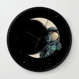 Crescent moon Wall Clock