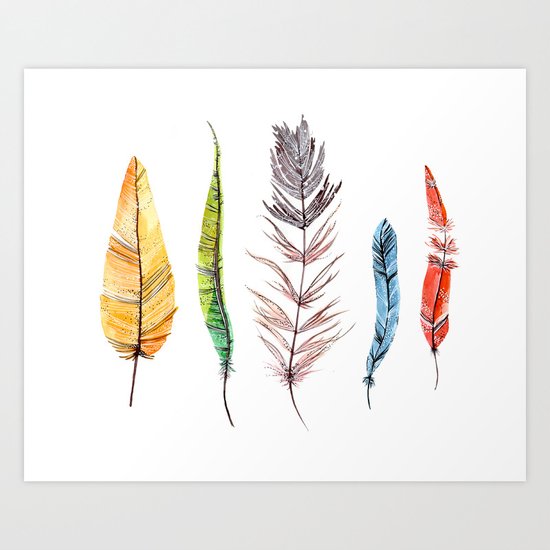 falling all around me Art Print