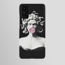Medusa blowing pink bubblegum bubble Android Case