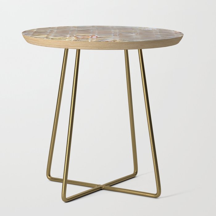 Wall Silver Gold Silk Collection Side Table