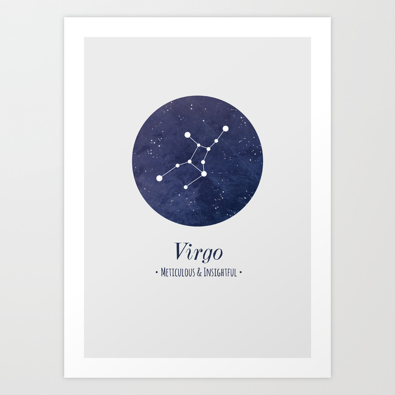 Virgo Constellation Art Print By Doranardy Society6