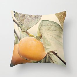 Autumn Peach Throw Pillow