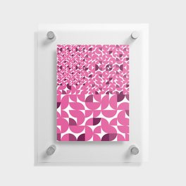 Pink geomtric & bold pattern Floating Acrylic Print