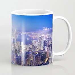 Panoramic image of Hong Kong at dusk Coffee Mug