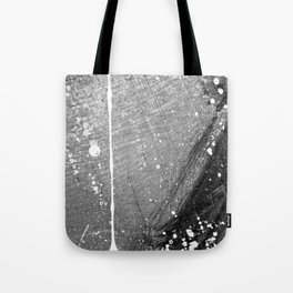 Abstract Black and White Grey Paint Metal Weathered Texture Tote Bag