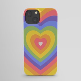 Rainbow Heartbeat iPhone Case