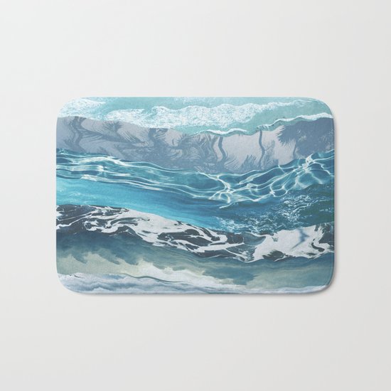 Sea abstract Bath Mat