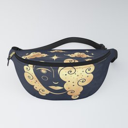 Celestial Woman with Gold Hair Fanny Pack